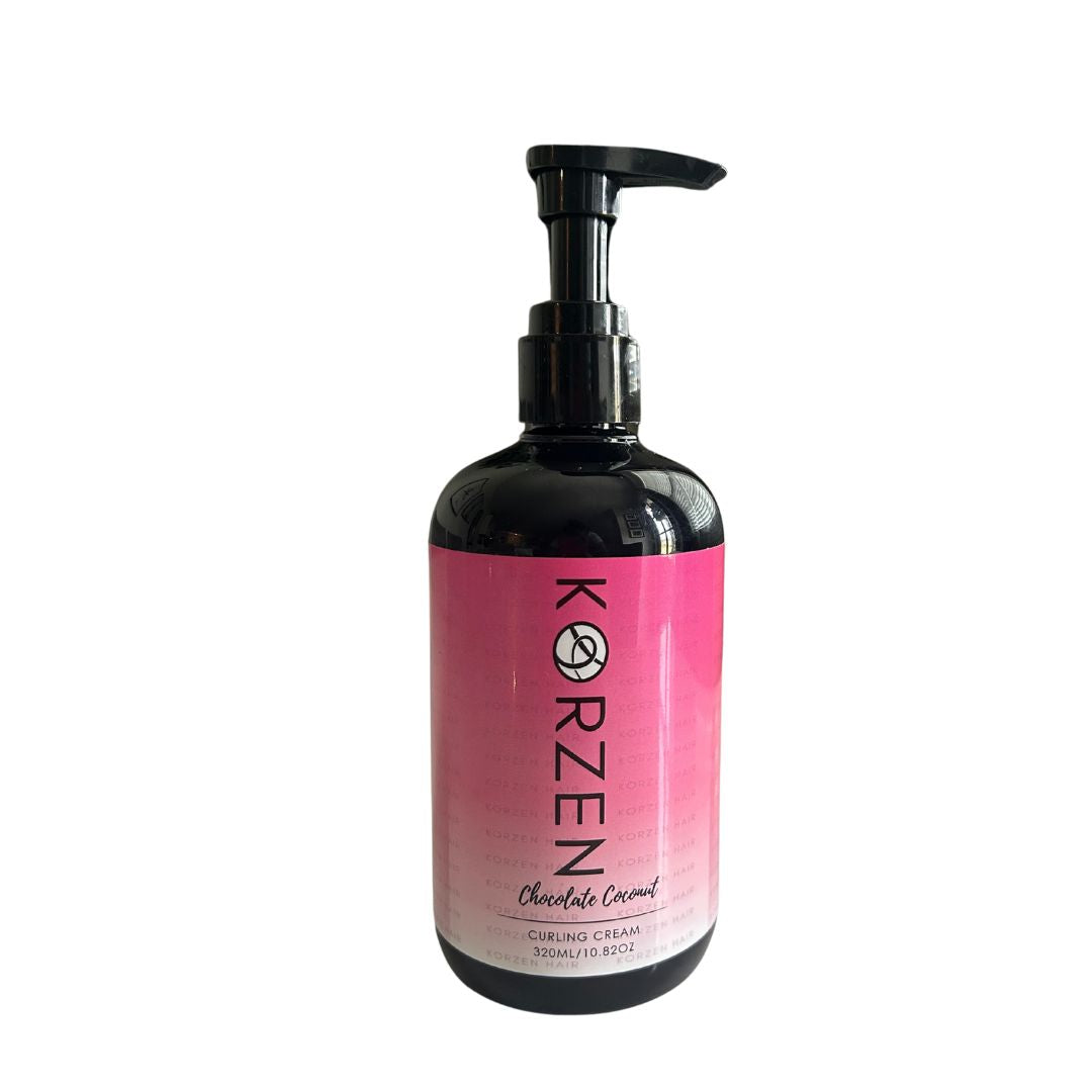 Korzen Hair Chocolate Coconut Curling Cream – Define & Hydrate Curls