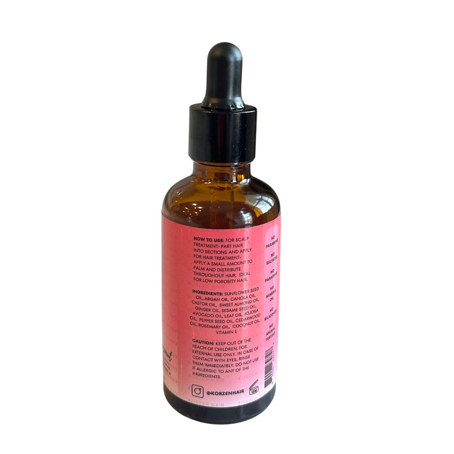 Korzen Hair Strengthening Oil – Nourish & Strengthen Natural Hair