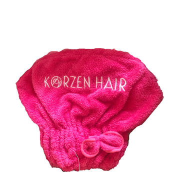 Pink Microfiber Towel Cap